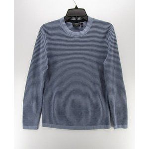Theory Sweater Small Merino Wool Pullover Crewneck Striped Preppy